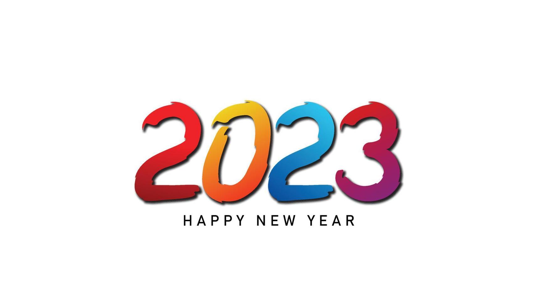 2023. Happy new year 2023. 2023 years. 2023 colorful vector design illustration. 2023 design similar for greetings, invitations, templates, websites, banners, or backgrounds.