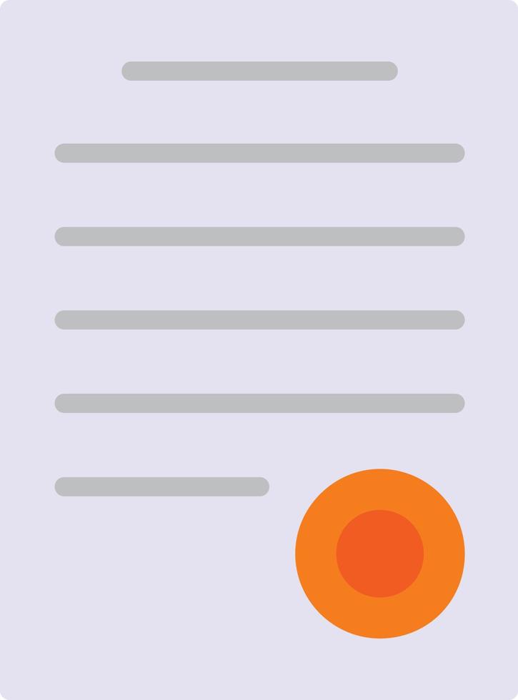 Diploma Flat Icon vector