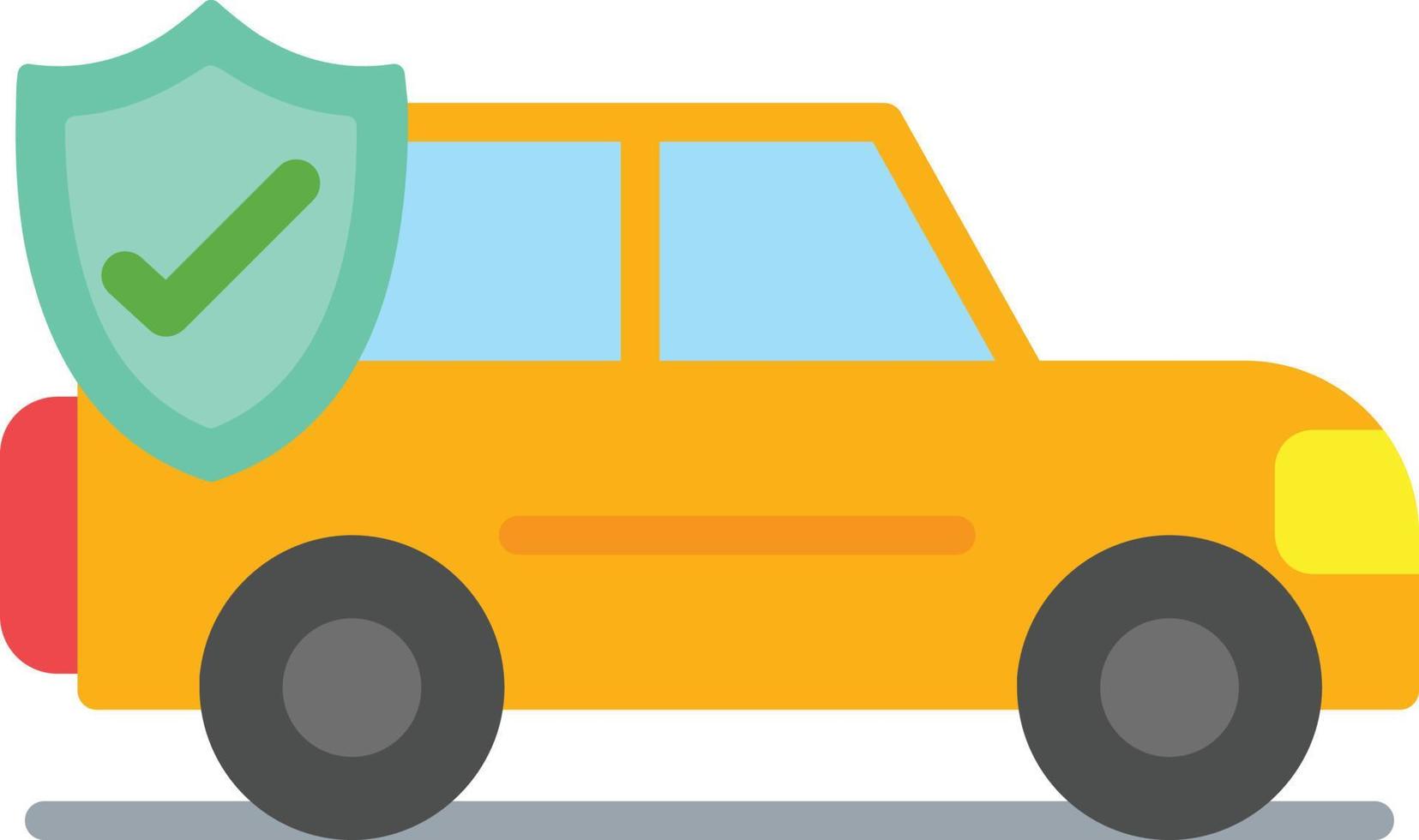 Car Insurance Flat Icon vector