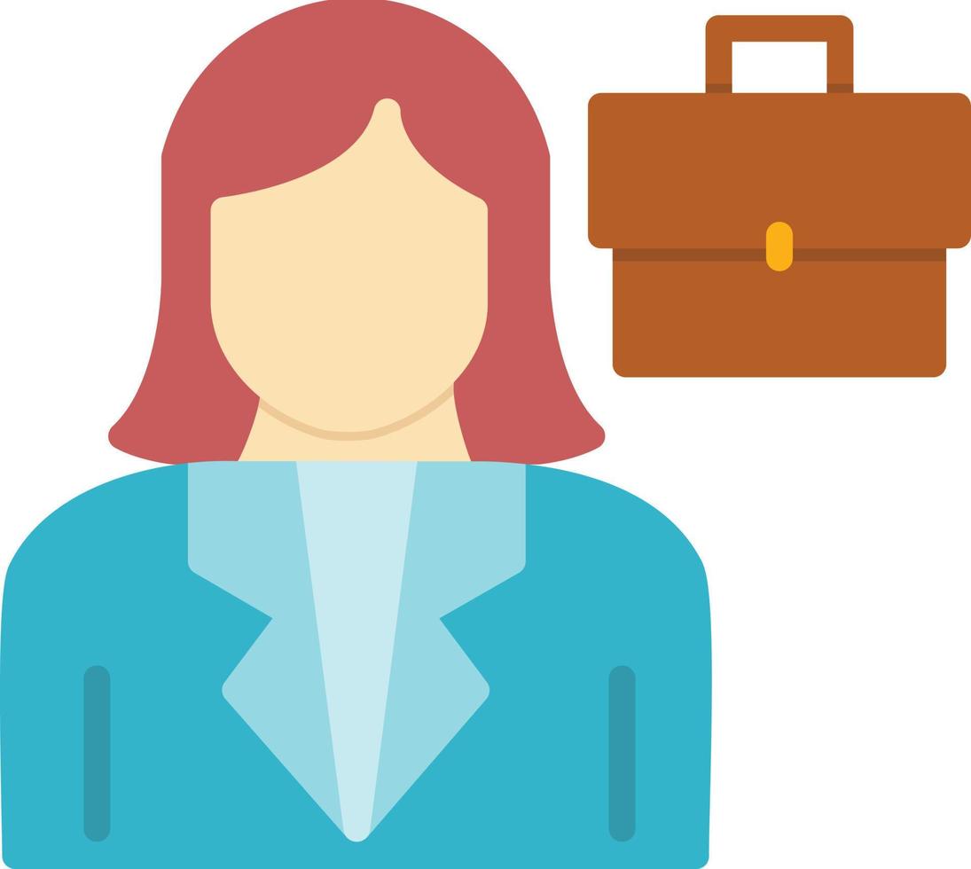 Business Women Flat Icon vector
