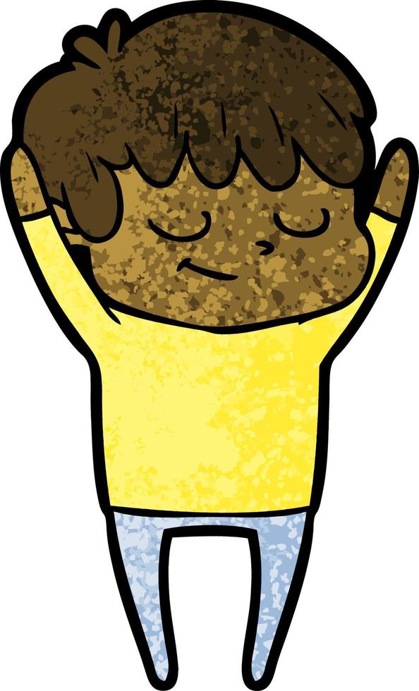 cartoon happy boy vector