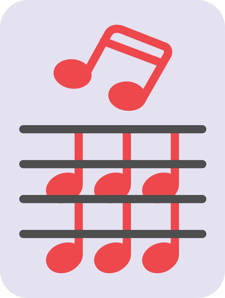 Music Score Flat Icon vector