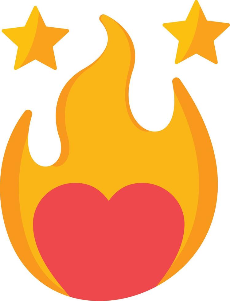 Passionate Flat Icon vector