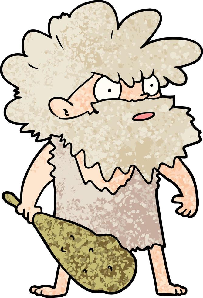 cartoon cave man vector