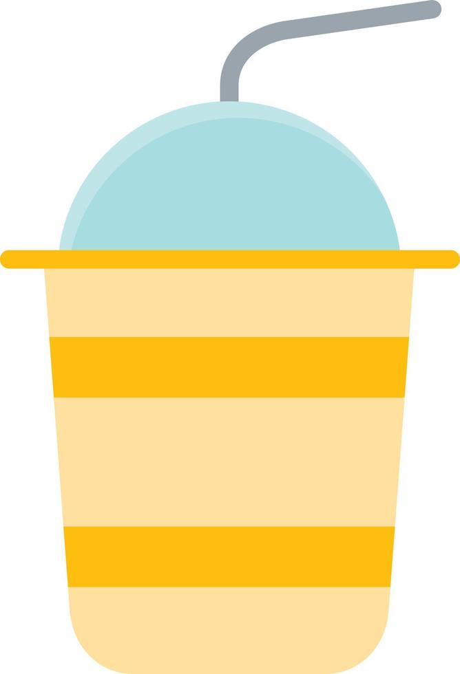 Cold Drink Flat Icon vector