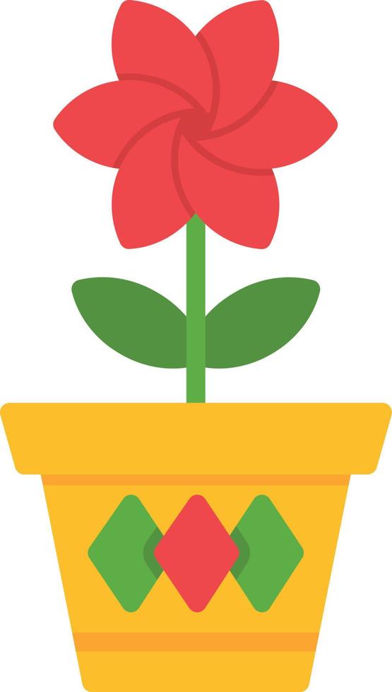 icono de planta plana vector