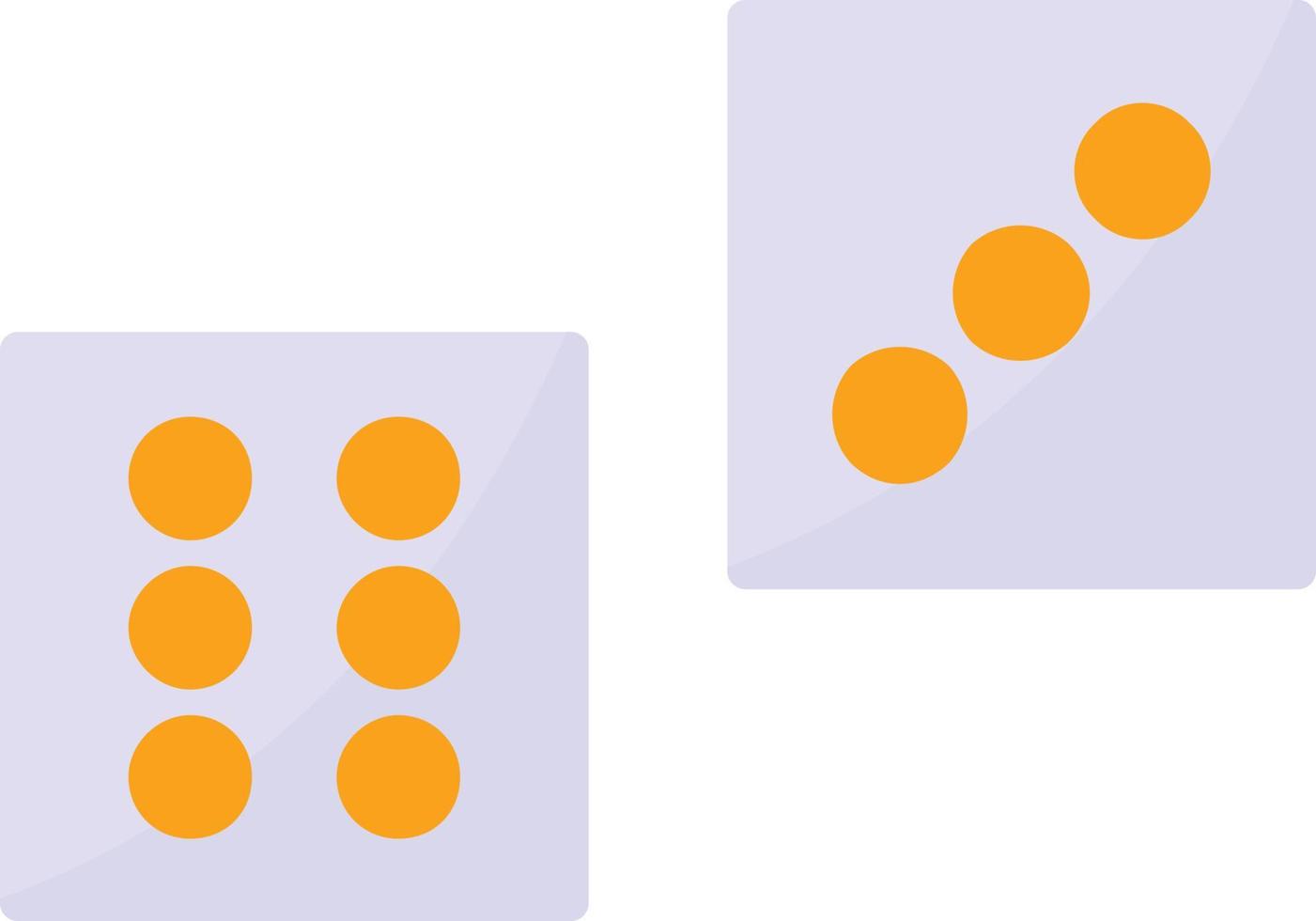 Dice Flat Icon vector