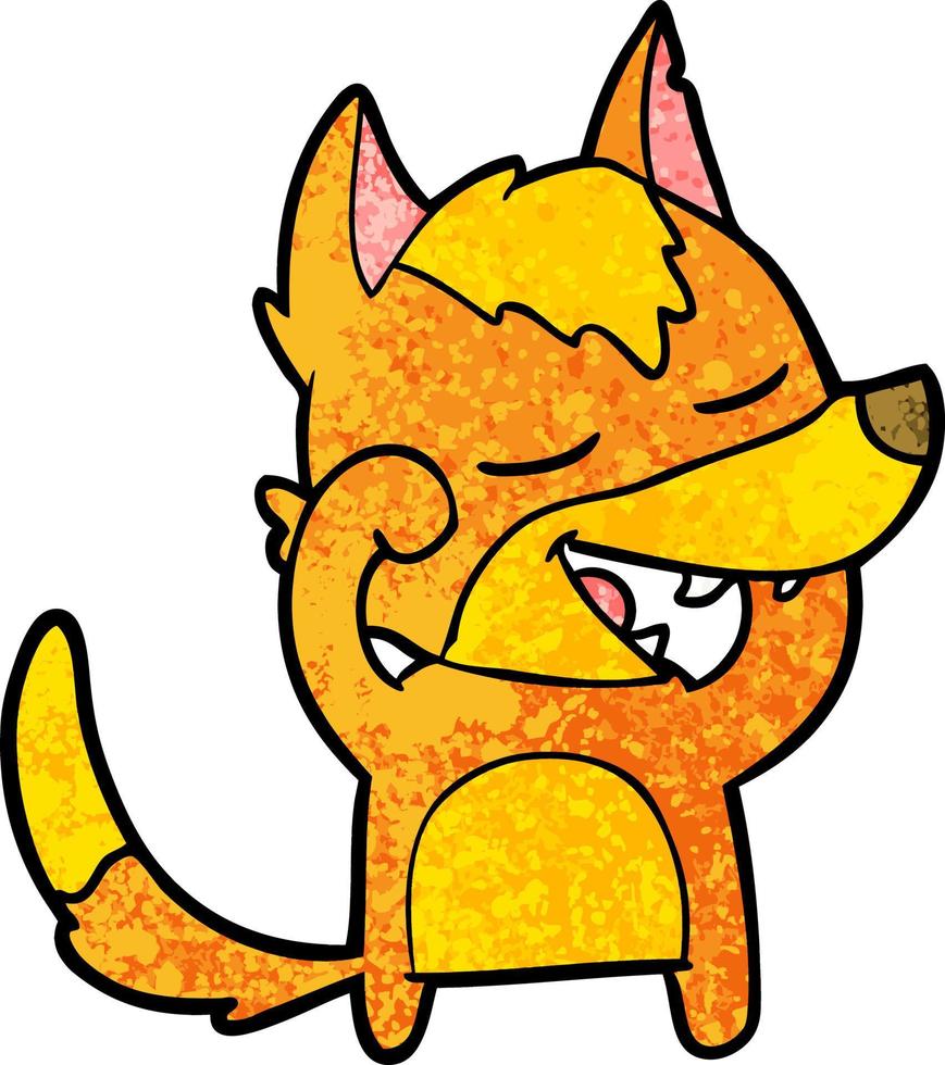 fox cartoon character vector