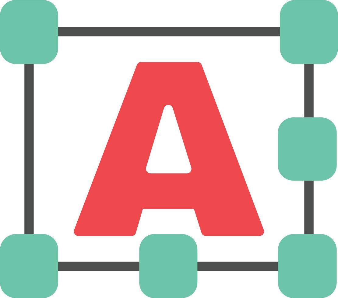 Text Flat Icon vector