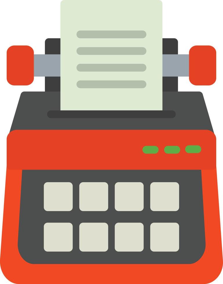 Typewriter Flat Icon vector