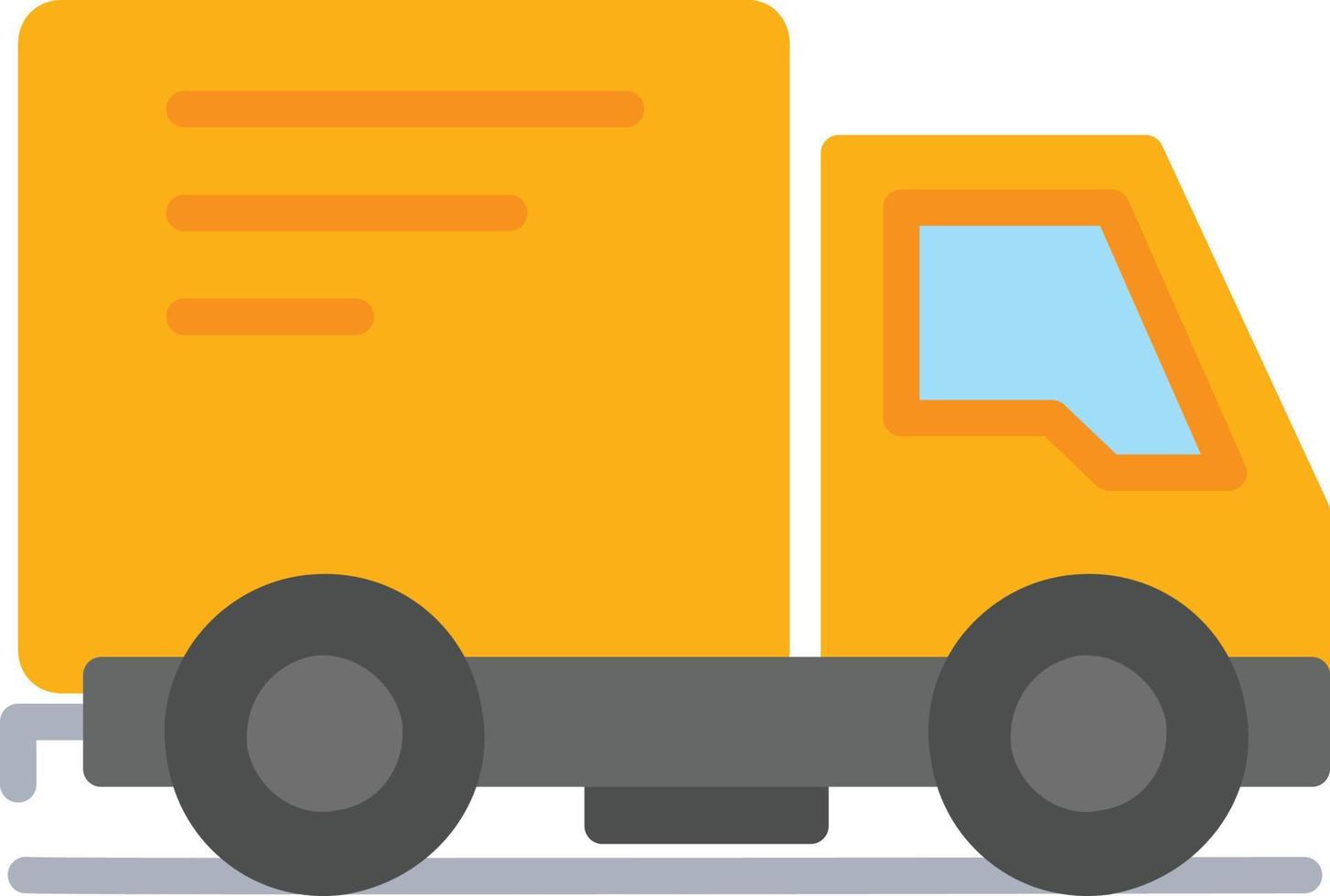 Delivery Truck Flat Icon vector