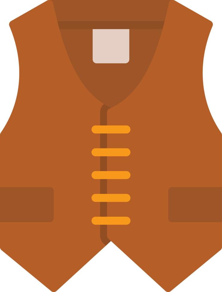 Vest Flat Icon vector