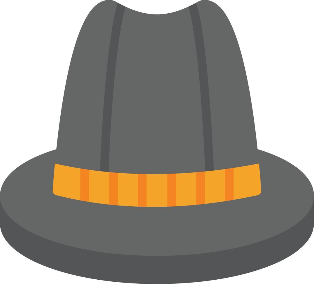 Top Hat Flat Icon vector