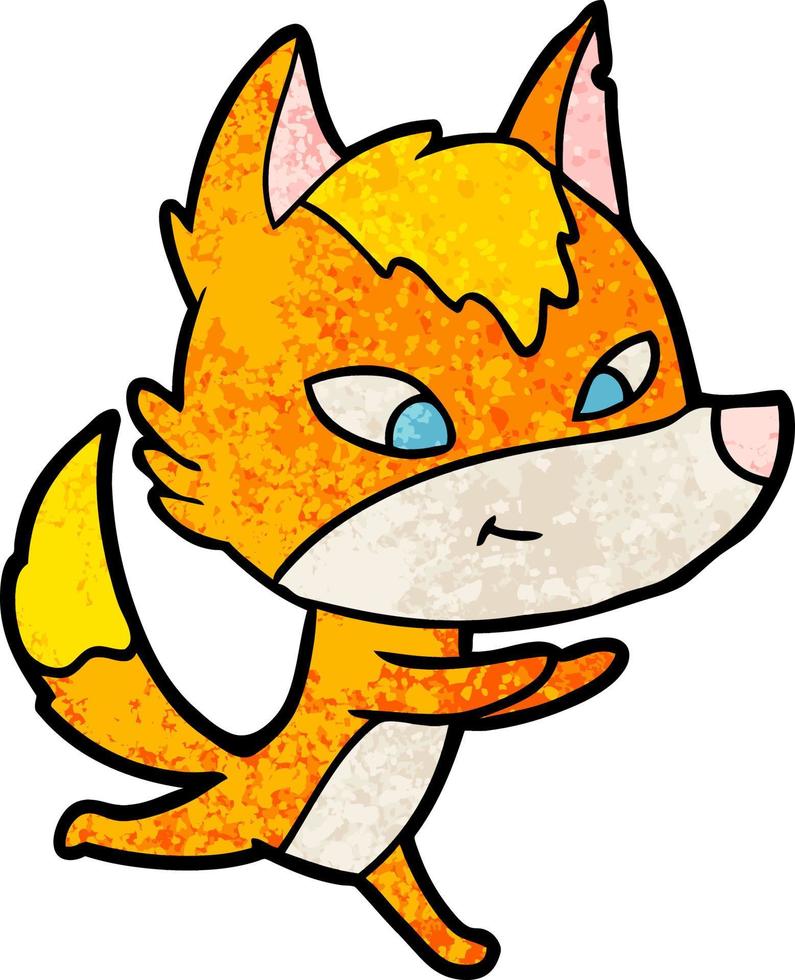 fox cartoon character vector