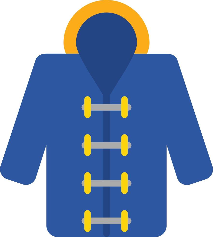 Raincoat Flat Icon vector