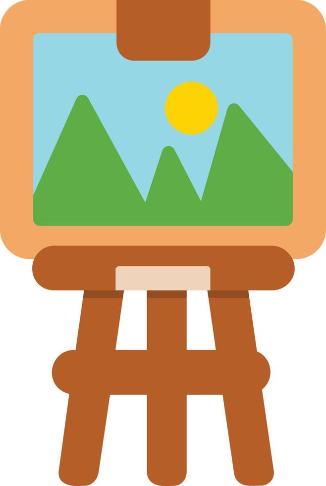 Easel Flat Icon vector