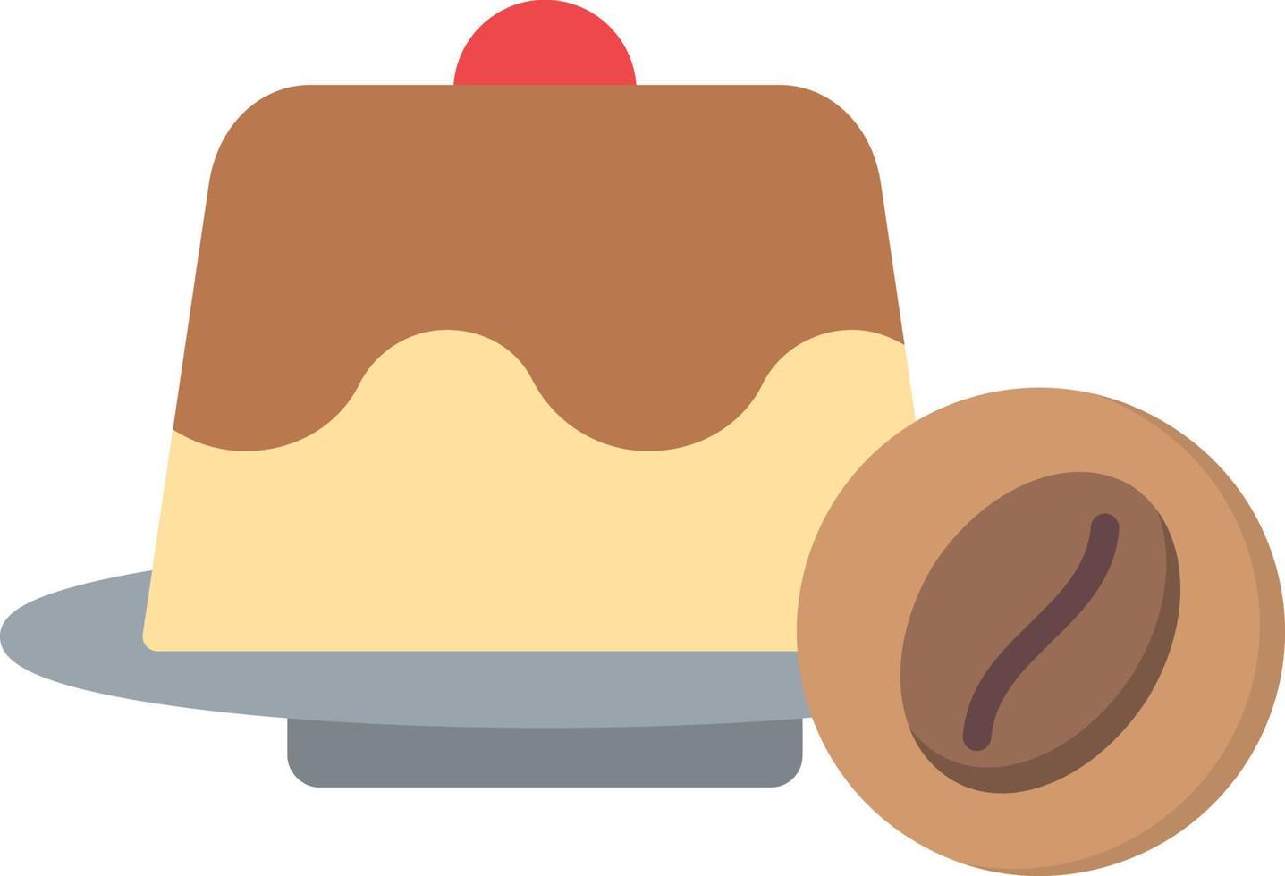 Lava Cake Flat Icon vector
