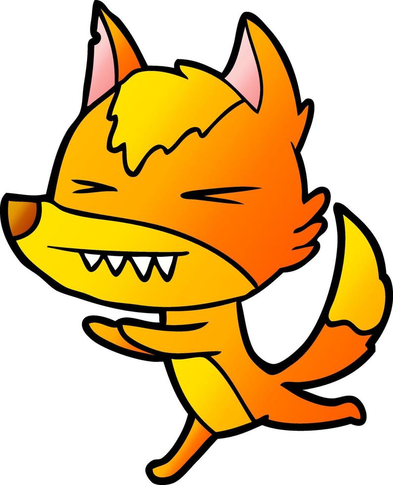 fox cartoon character vector