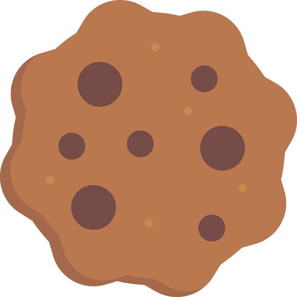 icono de galleta plana vector