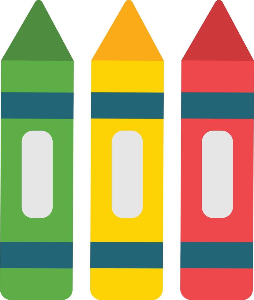 Crayons Flat Icon vector