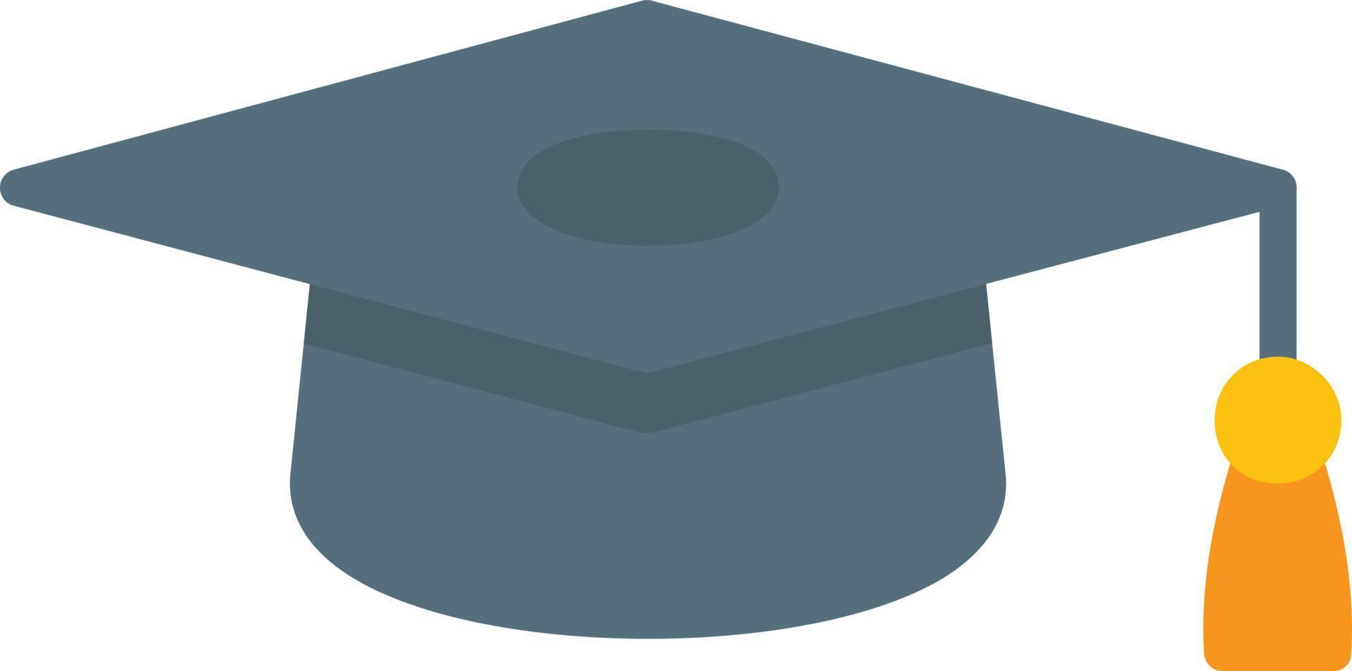 Mortarboard Flat Icon vector