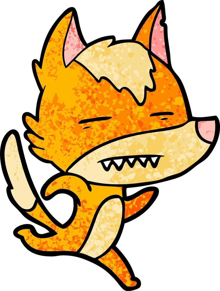 fox cartoon character vector