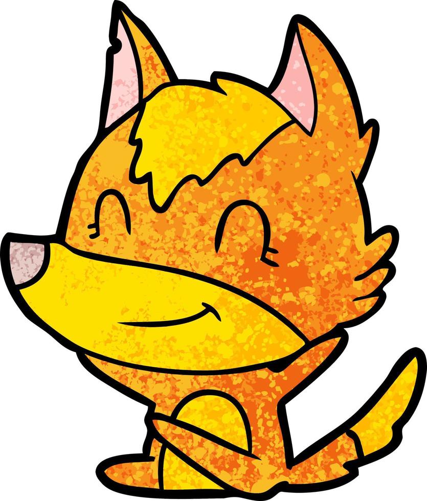 fox cartoon character vector