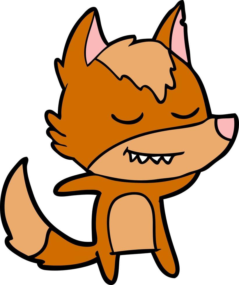 fox cartoon character vector