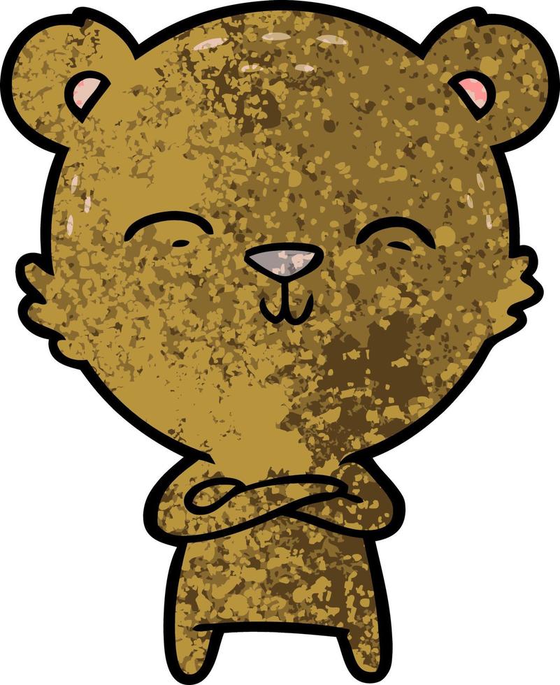 personaje de dibujos animados de oso vector