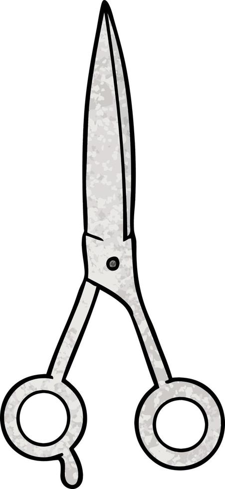 cartoon barber scissors vector