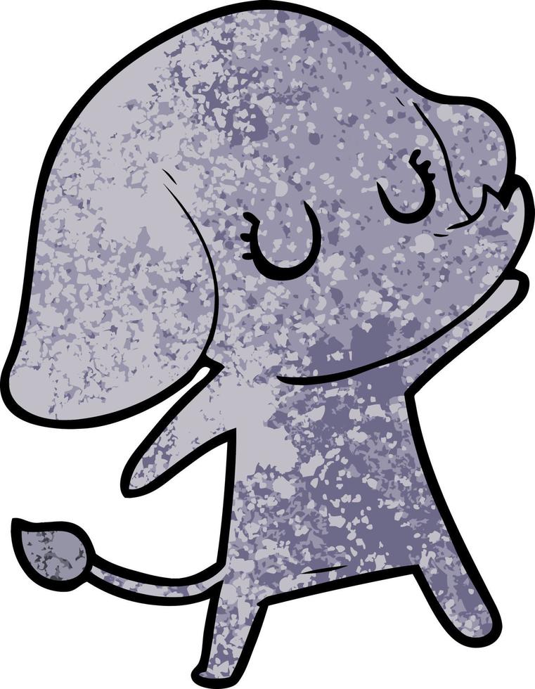 cute cartoon elephant vector