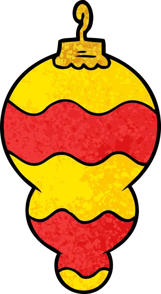 cartoon christmas decoration vector