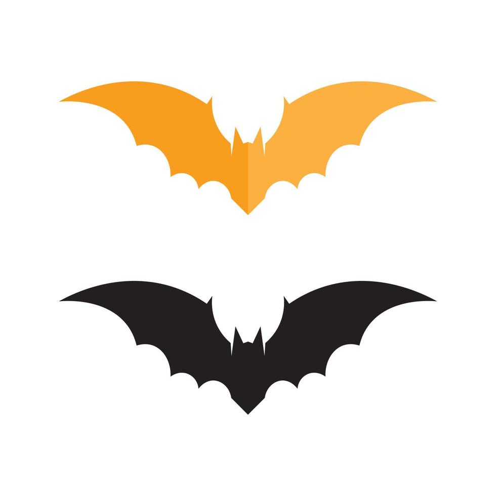 bat vector icon logo template