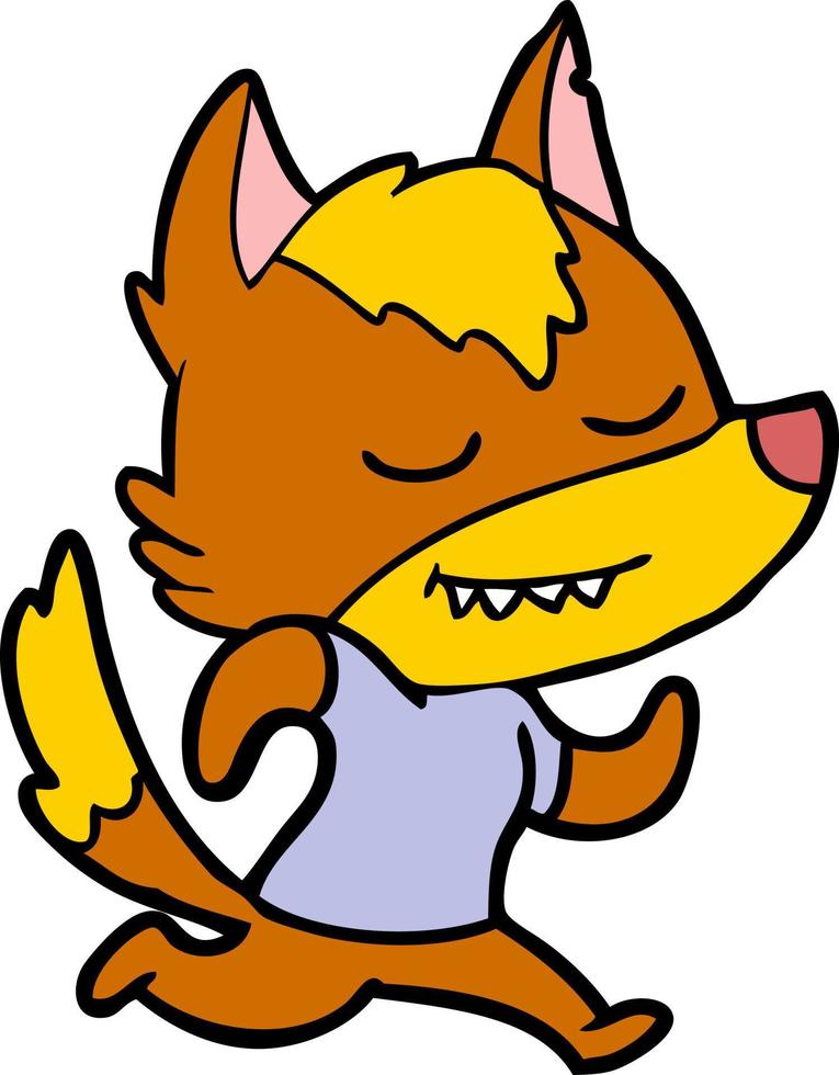 fox cartoon character vector