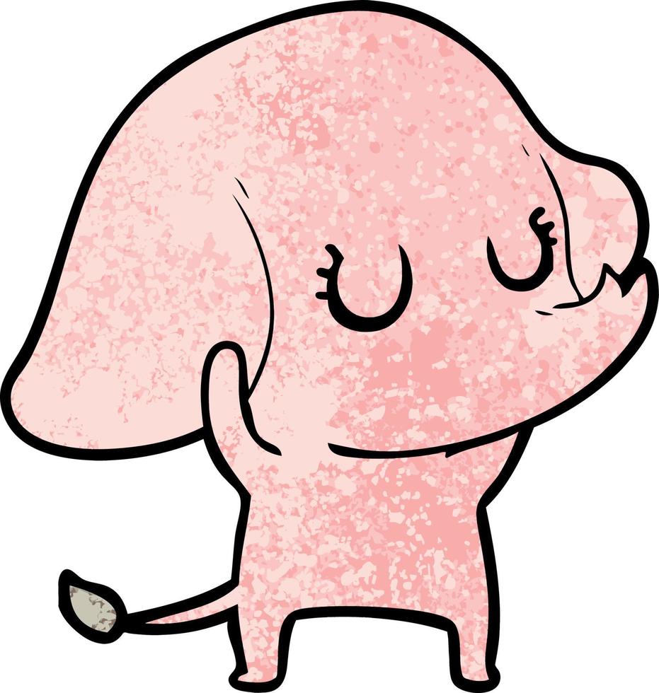 cute cartoon elephant vector