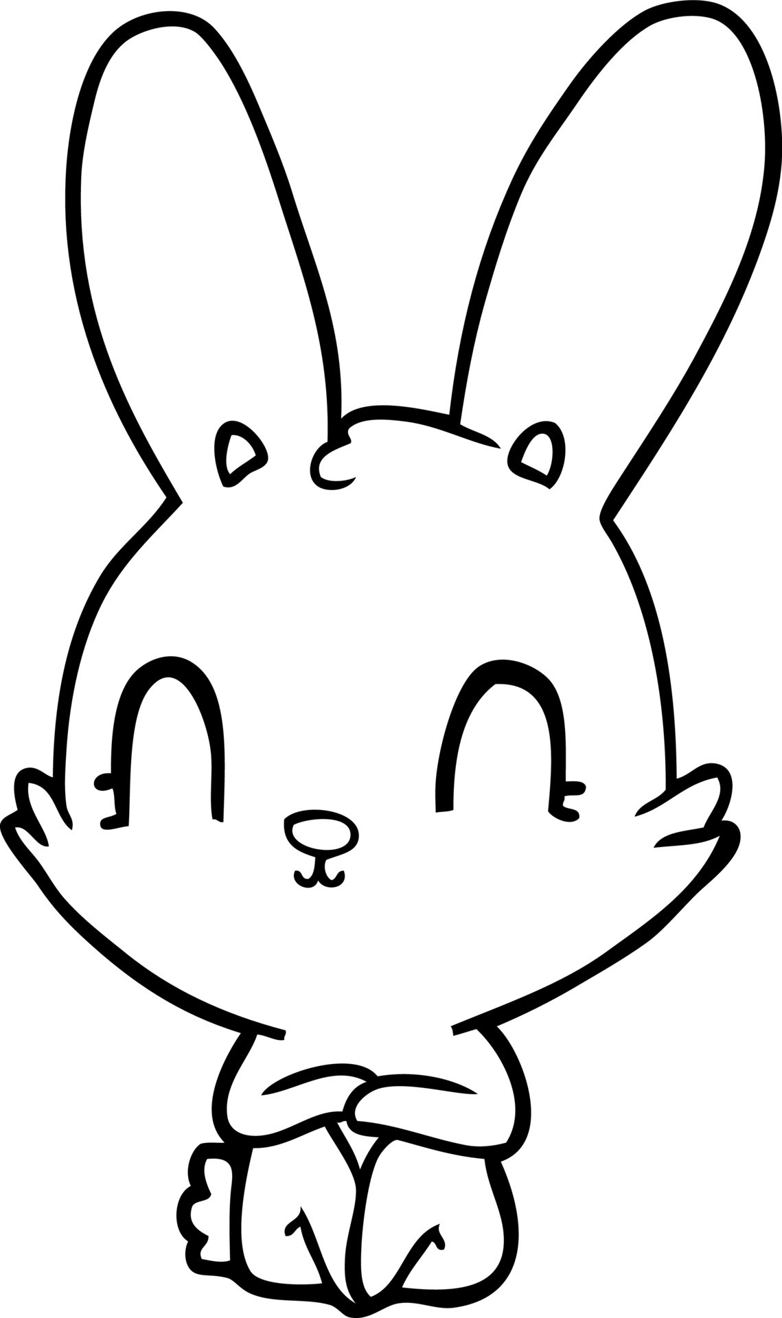 cute cartoon rabbit 12395674 Vector Art at Vecteezy