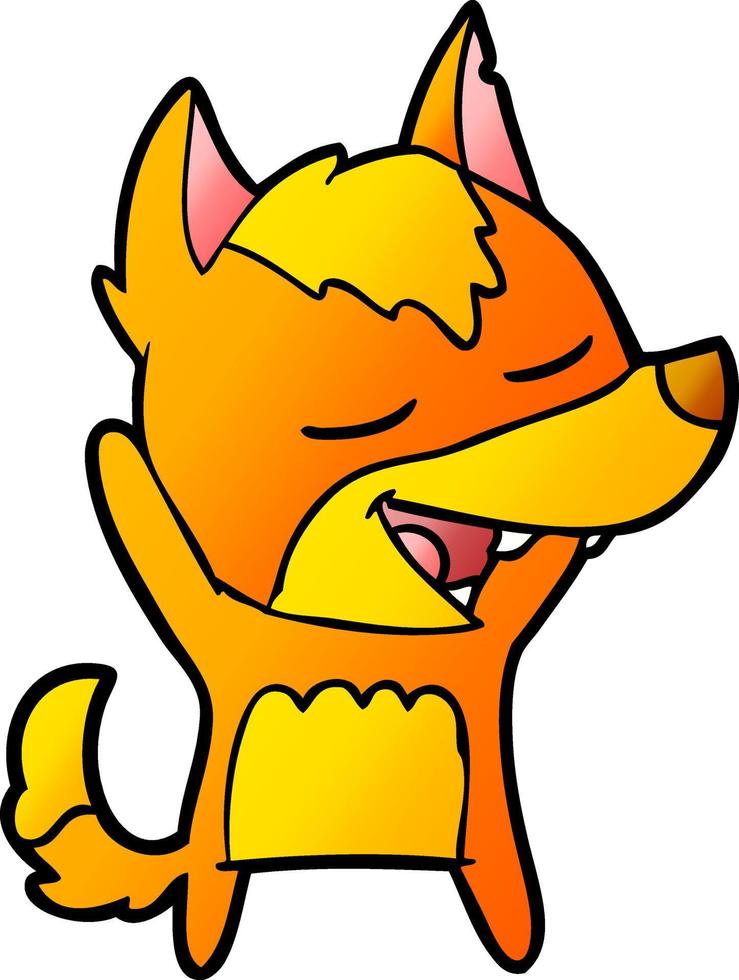 fox cartoon character vector