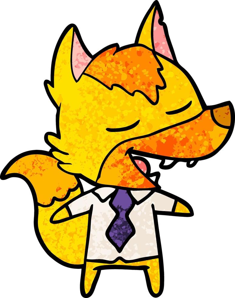 fox cartoon character vector