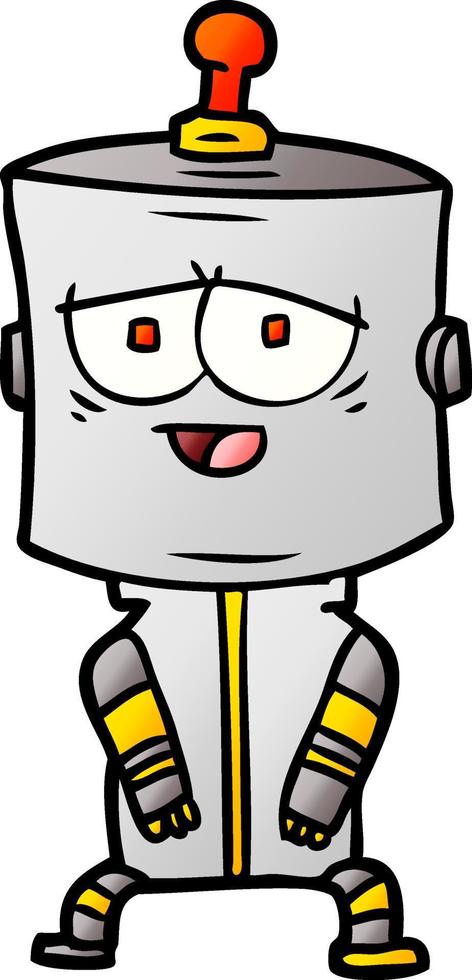 robot de dibujos animados de vector