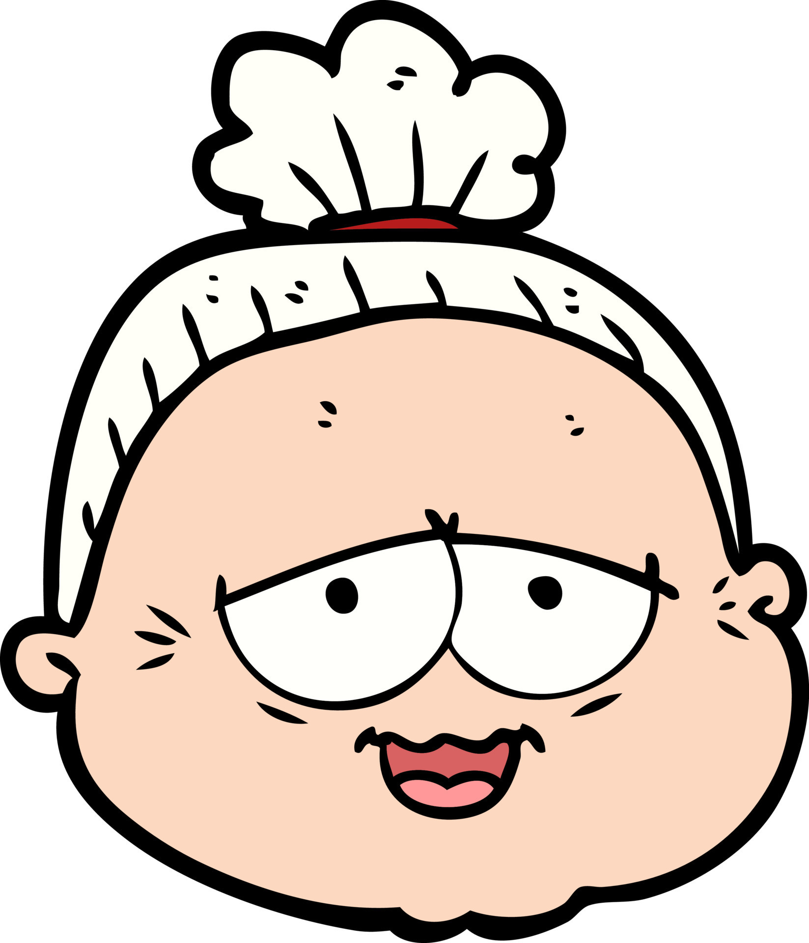 cartoon old lady 12396118 Vector Art at Vecteezy