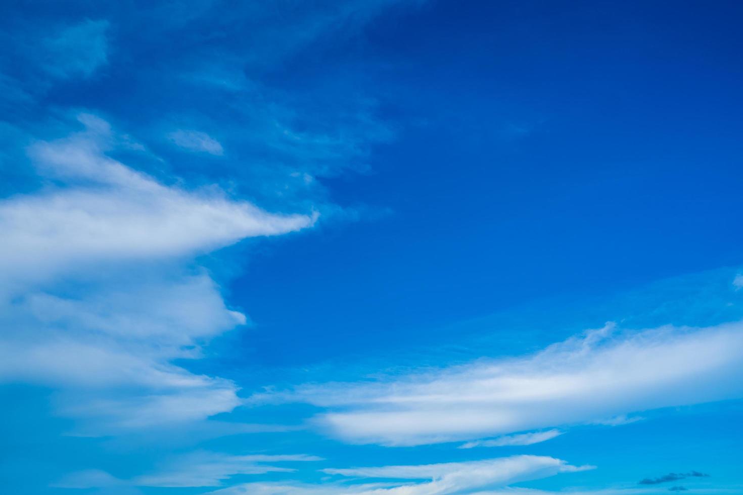 Blue sky with white clouds. on a clear day photo