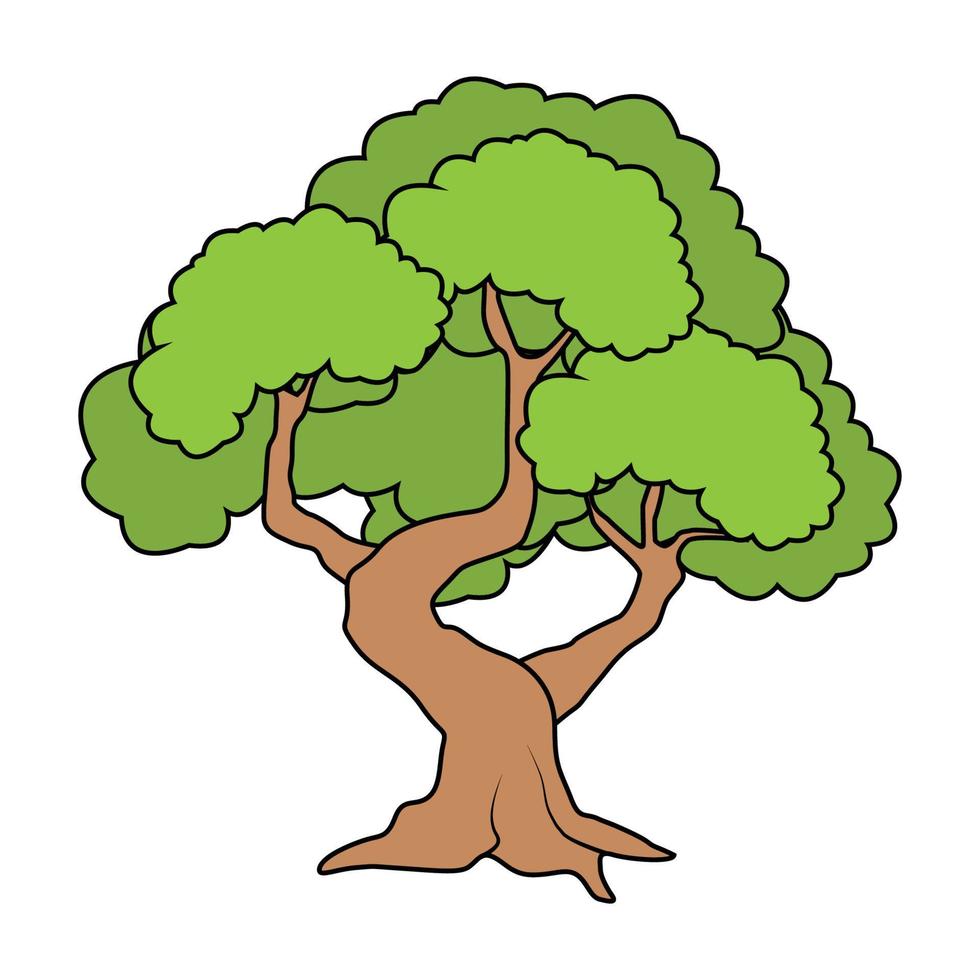 gráfico lindo del ejemplo de la forma del árbol vector