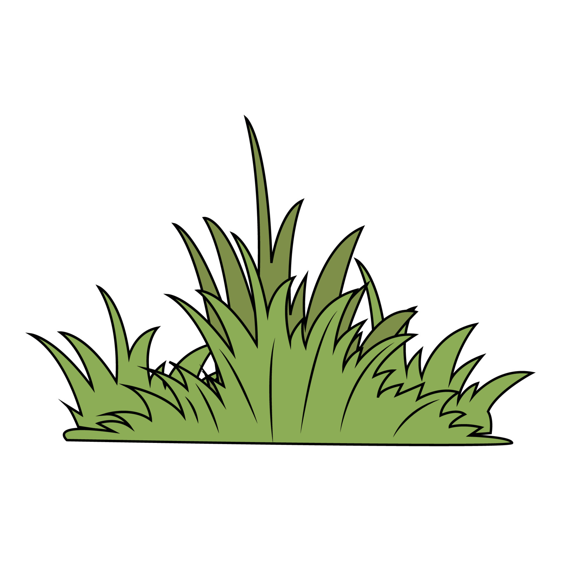 cute grass shape illustration graphic 12396394 Vector Art at Vecteezy