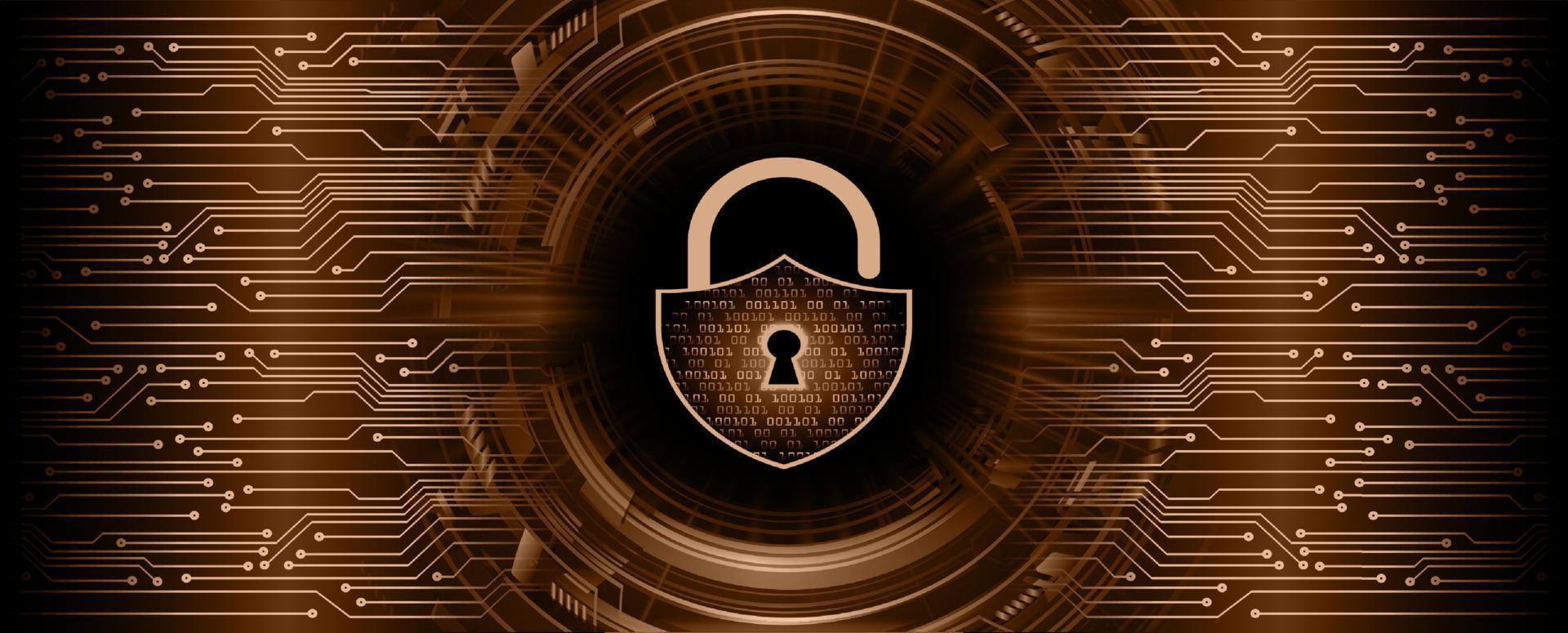 Cybersecurity Modern Technology Background with padlock vector