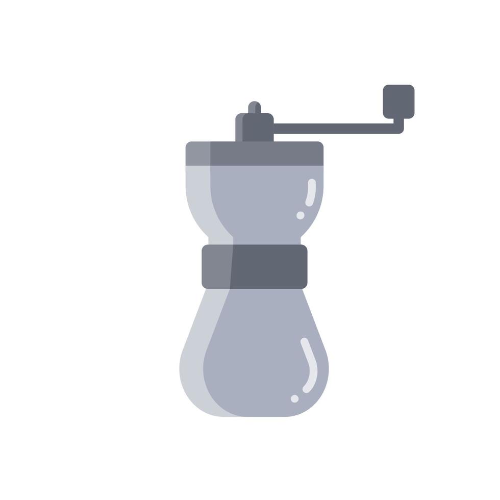 Portable coffee grinder, icon, Vector, Illustration. vector