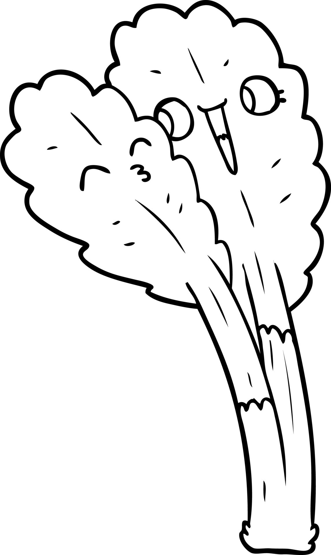 cartoon salad leaves 12397570 Vector Art at Vecteezy