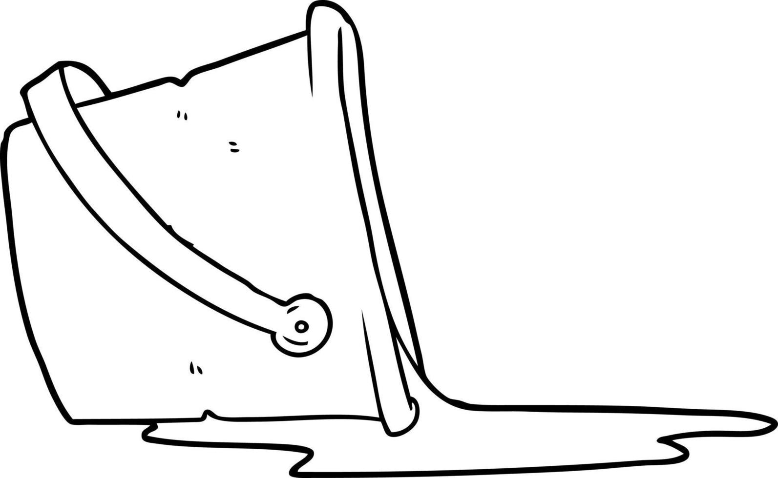 cartoon spilled bucket of water 12397622 Vector Art at Vecteezy