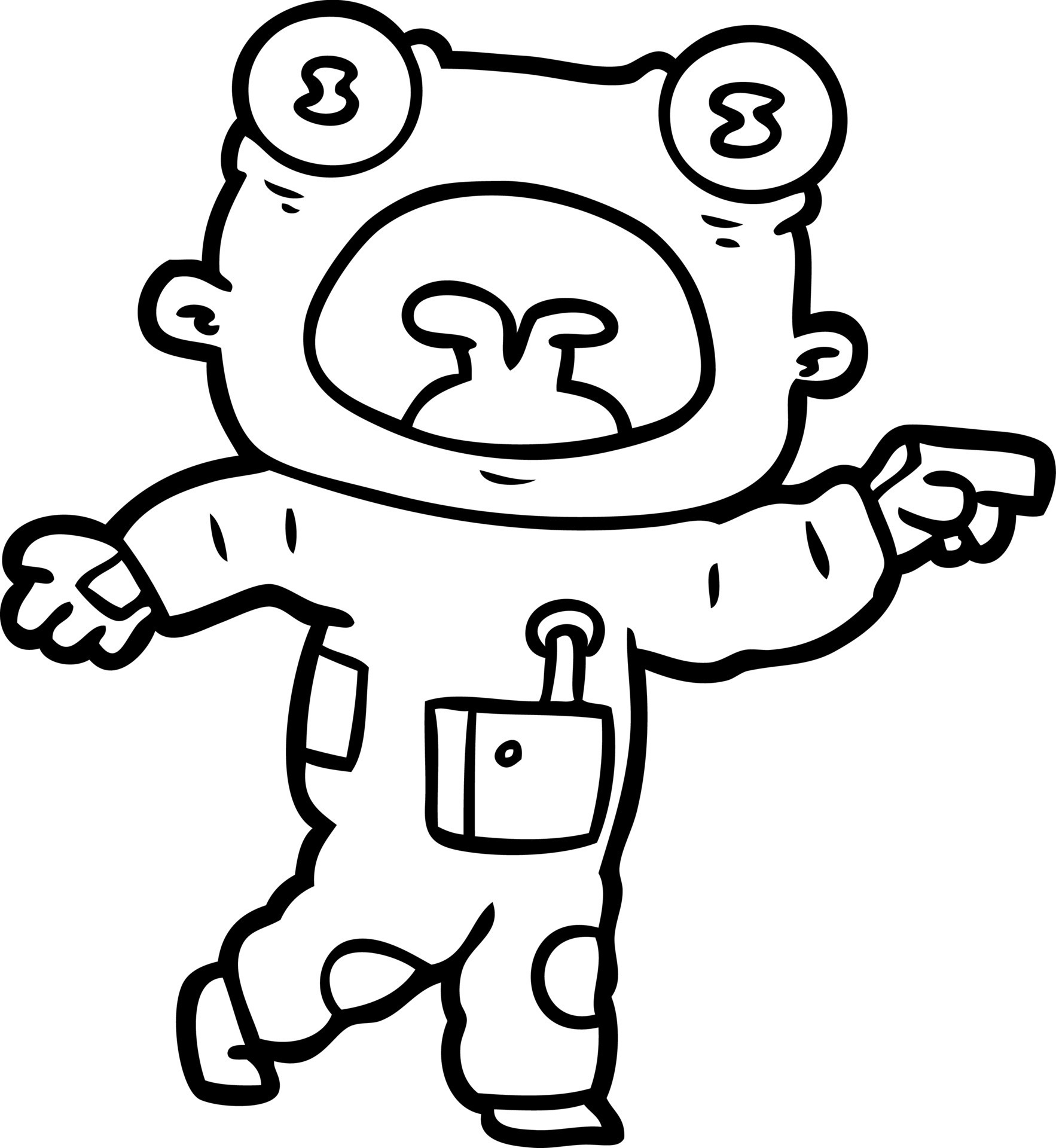 cartoon weird alien communicating 12397787 Vector Art at Vecteezy