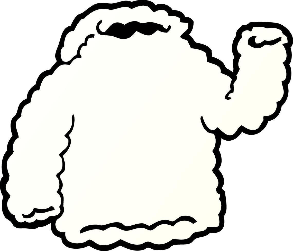 cartoon fleece hoody vector