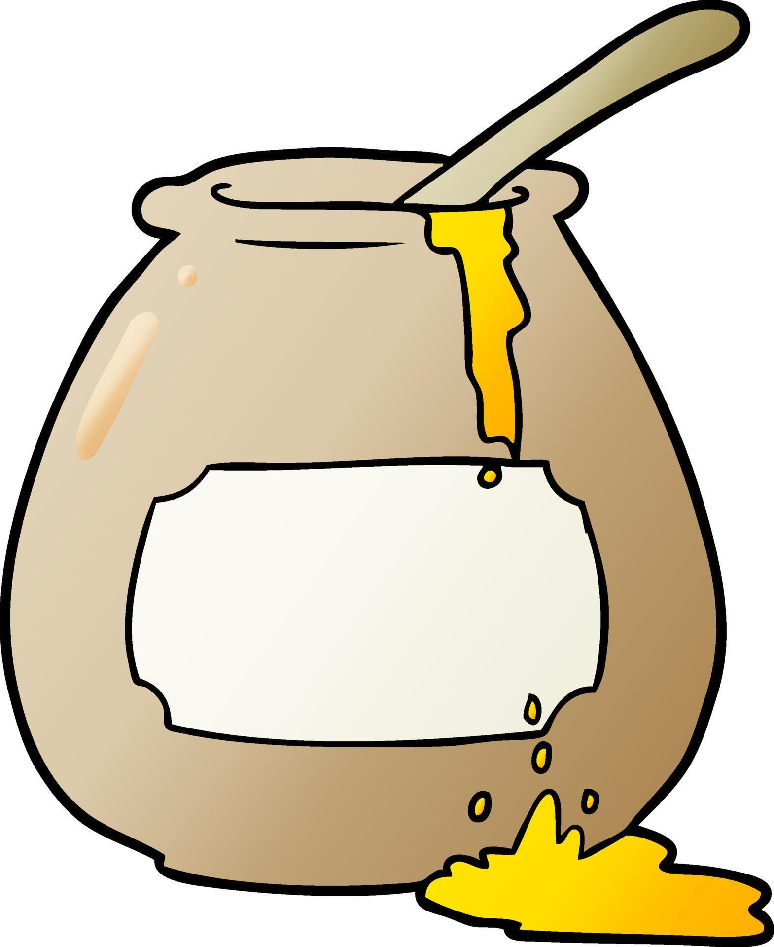 cartoon honey pot 12398157 Vector Art at Vecteezy